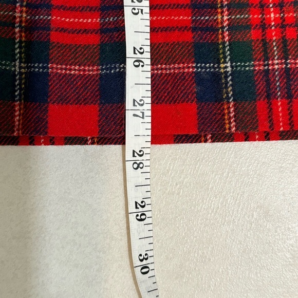 Pendleton 1950’s Plaid Wool Skirt Christmas Plaid Skirt Size 10 - Picture 7 of 7